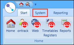 System tab